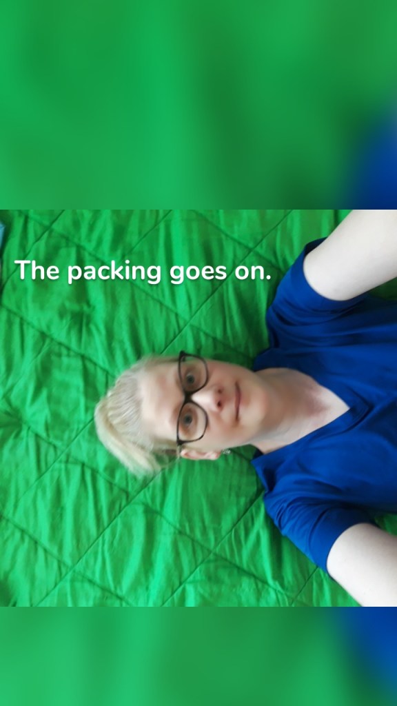 The packing goes on.