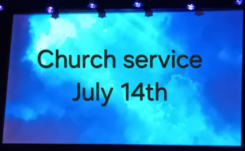Sunday service, July 14th,&nbsp;Falun.